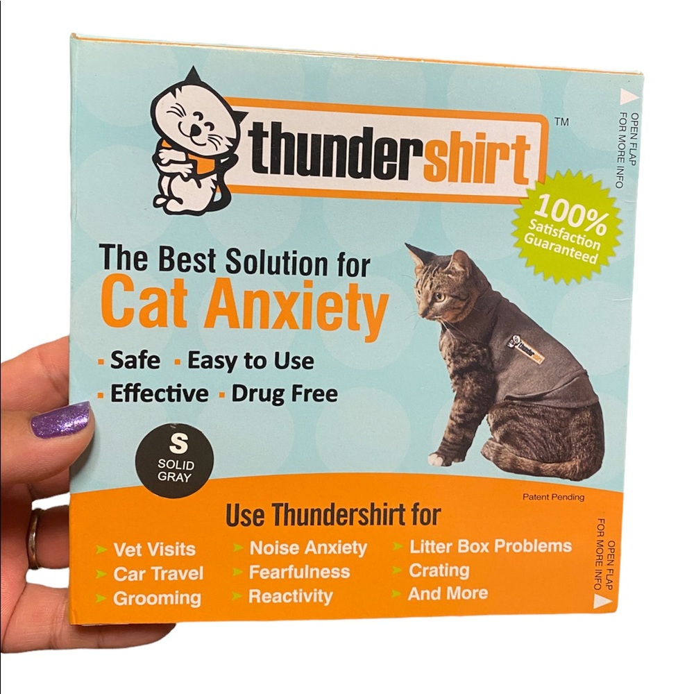🦖THUNDERSHIRT 🐱 ANXIETY & CALMING VEST FOR CAT
